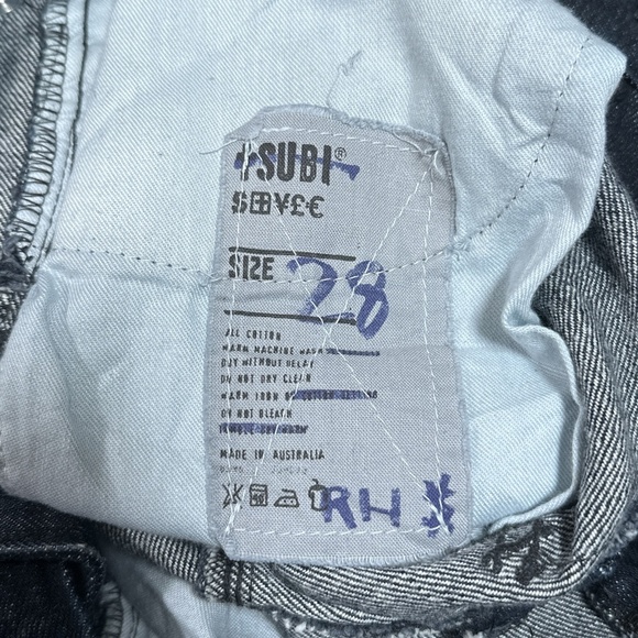 Vintage Y2K Ksubi Joey Neue  Dark Blue Skinny Australia Made Denim Jeans Mens 28 - Picture 9 of 11